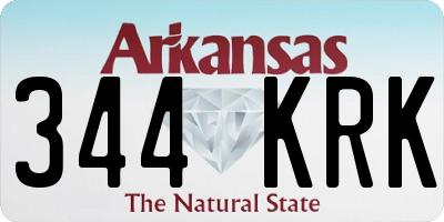AR license plate 344KRK