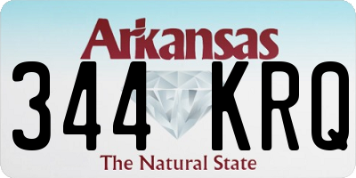 AR license plate 344KRQ