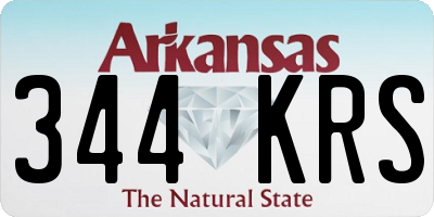 AR license plate 344KRS