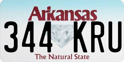 AR license plate 344KRU