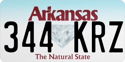 AR license plate 344KRZ
