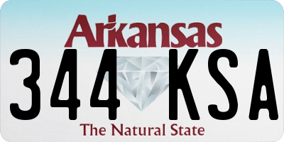 AR license plate 344KSA