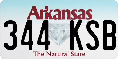 AR license plate 344KSB