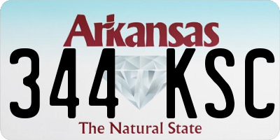 AR license plate 344KSC