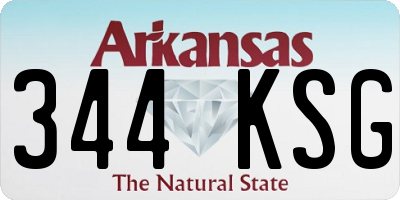 AR license plate 344KSG