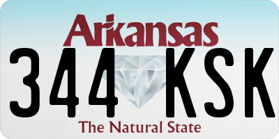 AR license plate 344KSK