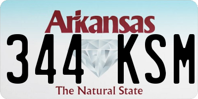 AR license plate 344KSM