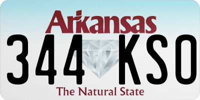AR license plate 344KSO