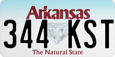 AR license plate 344KST