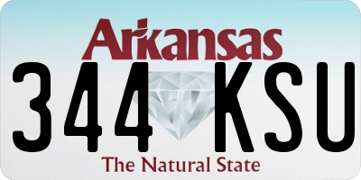 AR license plate 344KSU