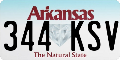 AR license plate 344KSV