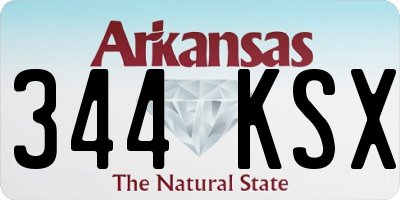 AR license plate 344KSX
