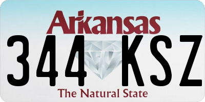 AR license plate 344KSZ