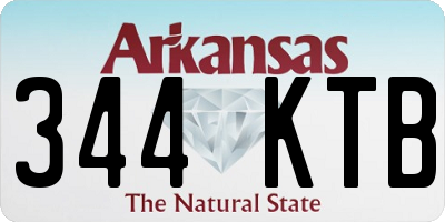 AR license plate 344KTB