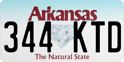 AR license plate 344KTD