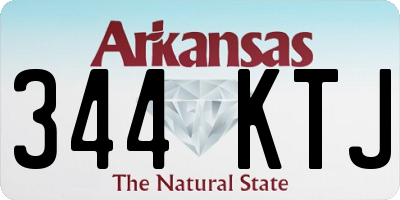AR license plate 344KTJ