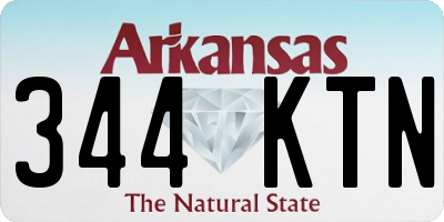 AR license plate 344KTN