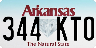 AR license plate 344KTO