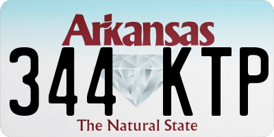 AR license plate 344KTP