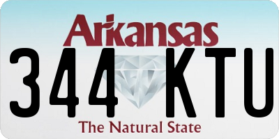 AR license plate 344KTU