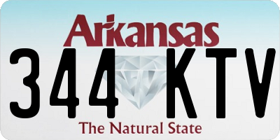 AR license plate 344KTV