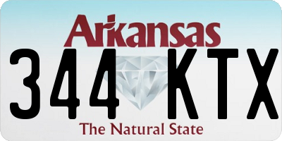AR license plate 344KTX
