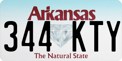 AR license plate 344KTY