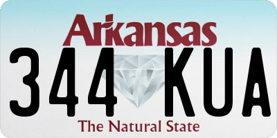 AR license plate 344KUA