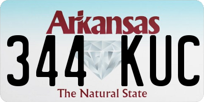 AR license plate 344KUC