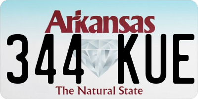 AR license plate 344KUE