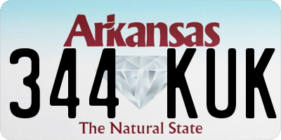 AR license plate 344KUK