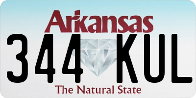 AR license plate 344KUL
