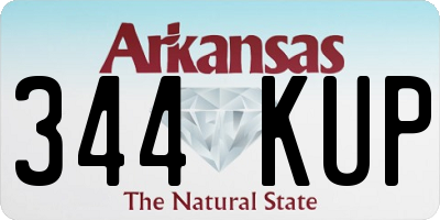 AR license plate 344KUP