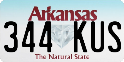 AR license plate 344KUS