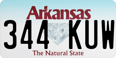 AR license plate 344KUW