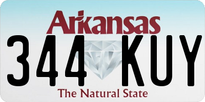 AR license plate 344KUY