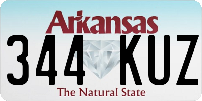 AR license plate 344KUZ