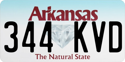 AR license plate 344KVD