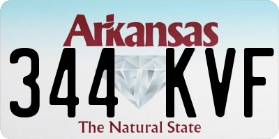 AR license plate 344KVF