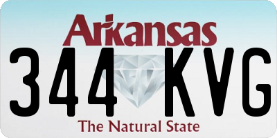 AR license plate 344KVG