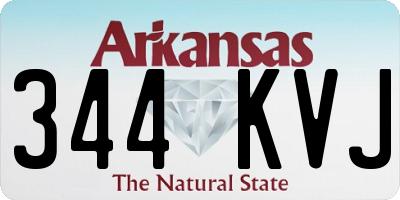 AR license plate 344KVJ