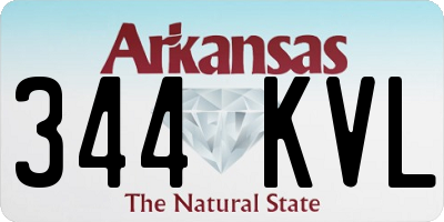 AR license plate 344KVL