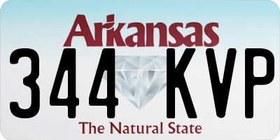 AR license plate 344KVP