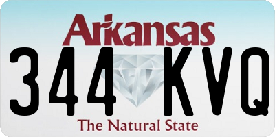 AR license plate 344KVQ