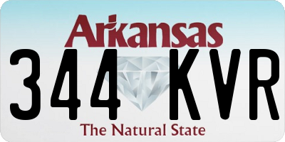 AR license plate 344KVR