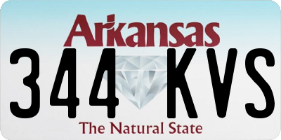 AR license plate 344KVS