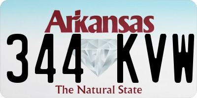 AR license plate 344KVW