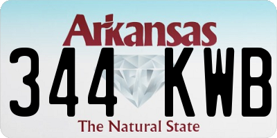 AR license plate 344KWB