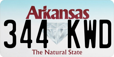 AR license plate 344KWD