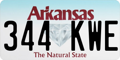 AR license plate 344KWE